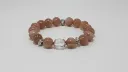 SUNSTONE ROUND BEAD BRACELET
