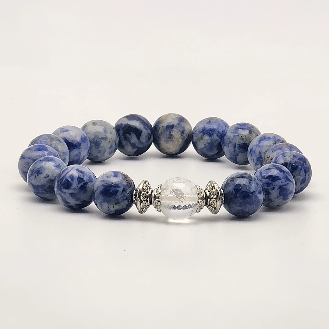 SODALITE ROUND BEADS BRACELET